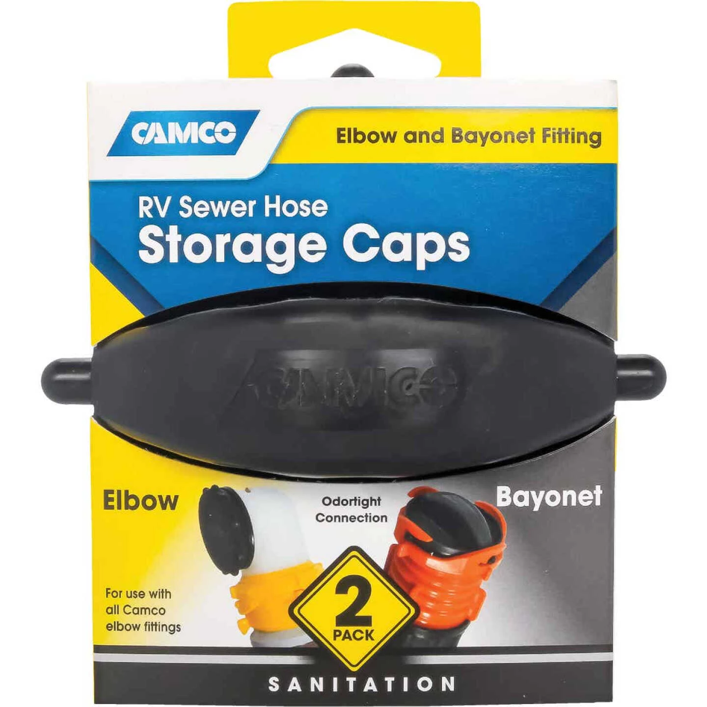 Camco RV Sewer Hose Storage Cap (2-Pack) 3 Camco RV Sewer Hose Storage Cap (2-Pack)