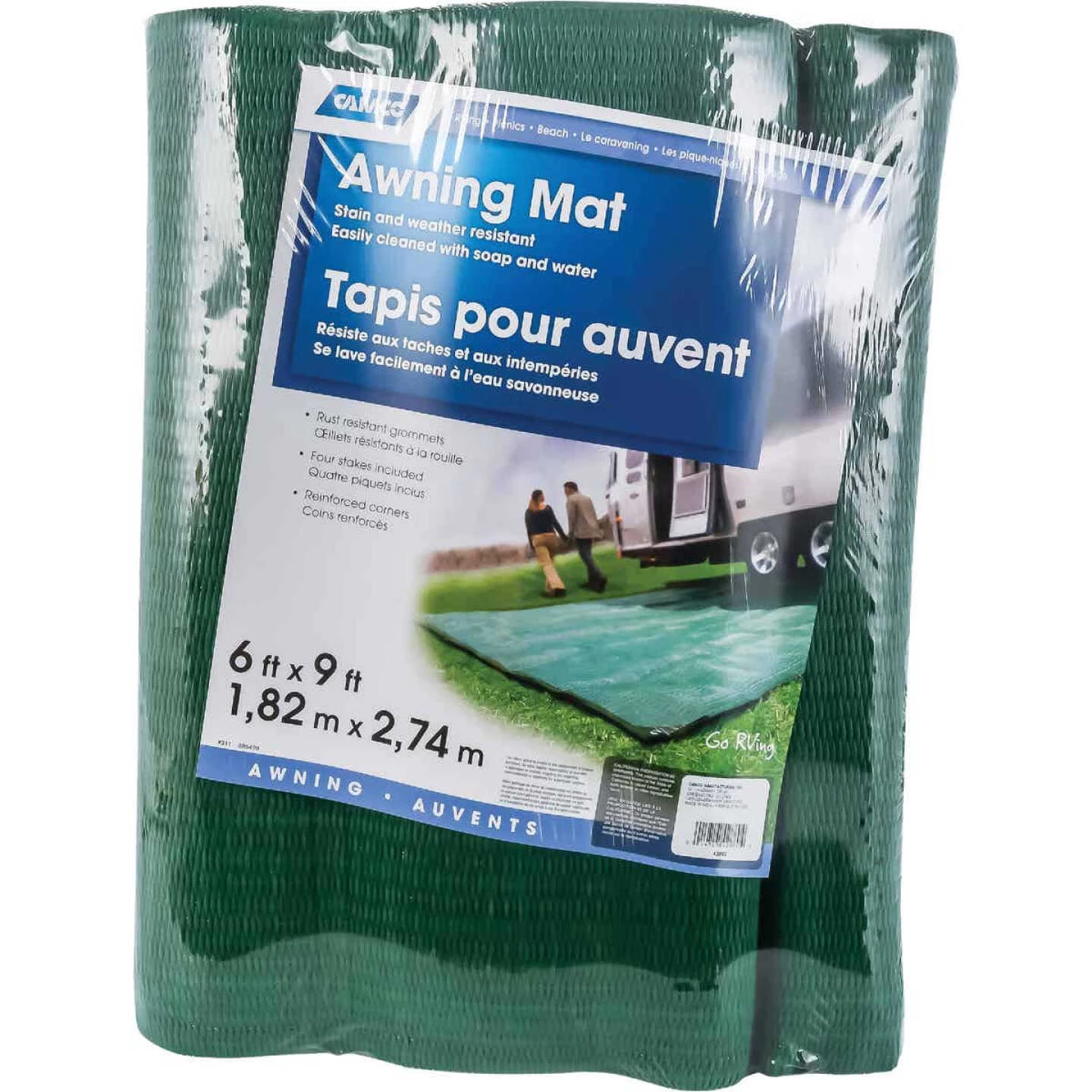 Camco 6 Ft. X 9 Ft. RV Awning Mat 3 Camco 6 Ft. X 9 Ft. RV Awning Mat