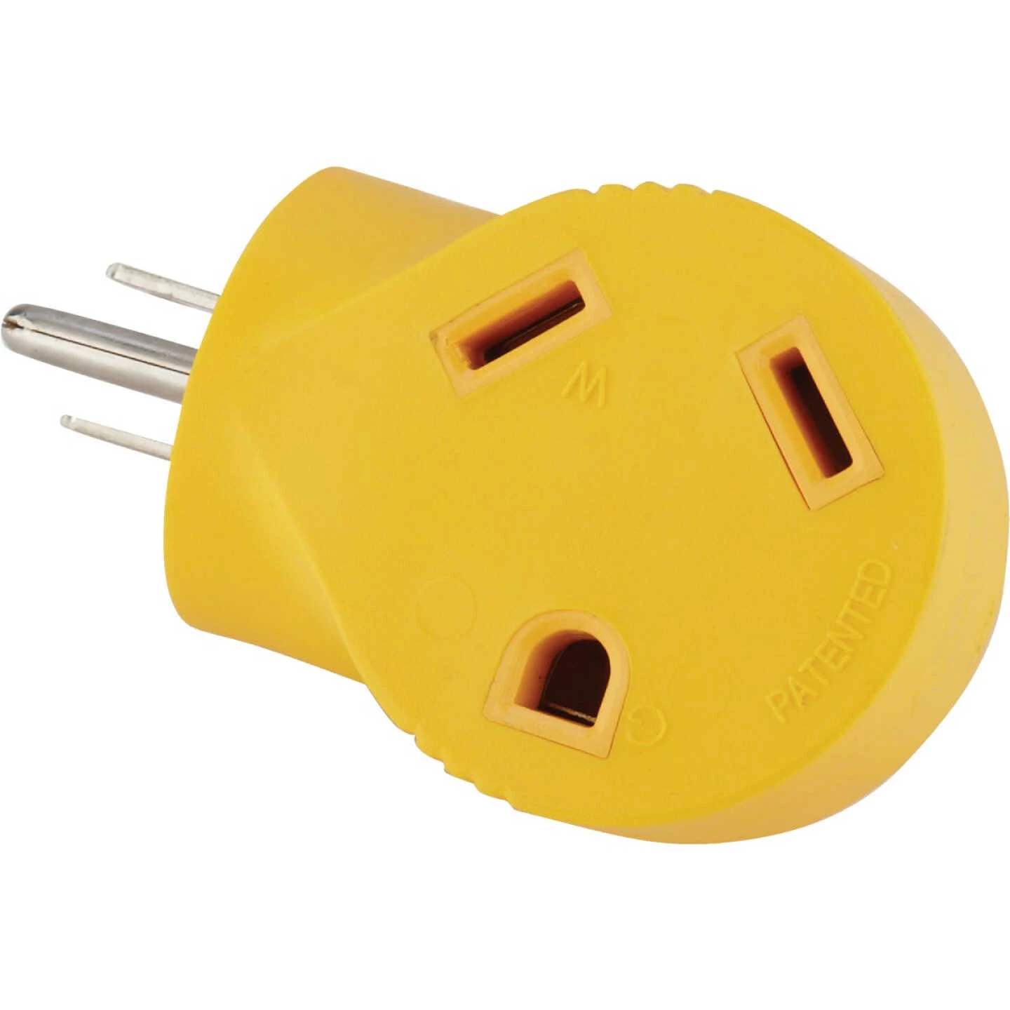 Camco Power Grip 15A Male To 30A Female 90 Deg RV Plug Adapter 5 Camco Power Grip 15A Male To 30A Female 90 Deg RV Plug Adapter - Image 3