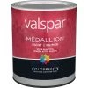 Valspar Medallion 100% Acrylic Paint & Primer Flat Exterior House Paint, White, 1 Qt. 1 Valspar Medallion 100% Acrylic Paint & Primer Flat Exterior House Paint, White, 1 Qt. -Valspar Online store ItemImage 772778 q5x16w 3kpxrc nzdar