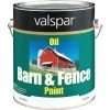 Valspar Oil Paint & Primer In One Low Sheen Barn & Fence Paint, White, 1 Gal. -Valspar Online store ItemImage 773393 q5x1d2 3z65ds 5o1kzk
