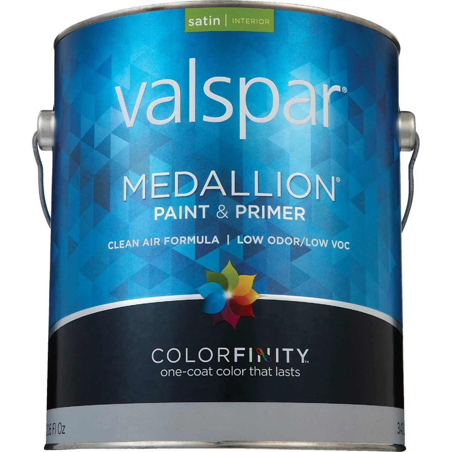 Valspar Medallion 100% Acrylic Paint & Primer Satin Interior Wall Paint, White, 1 Gal. 4 Valspar Medallion 100% Acrylic Paint & Primer Satin Interior Wall Paint, White, 1 Gal. - Image 2