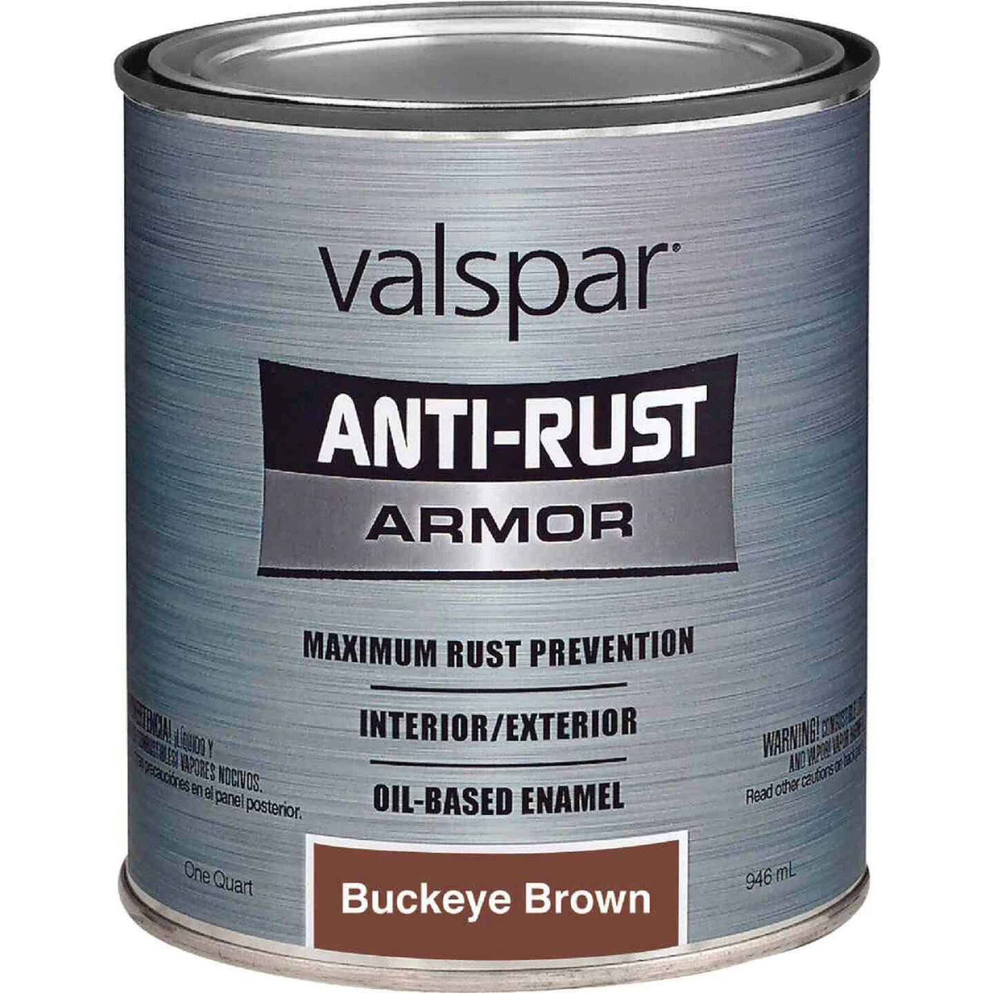 Valspar Anti-Rust Oil-Based Gloss Armor Rust Control Enamel, Brown, 1 Qt. 3 Valspar Anti-Rust Oil-Based Gloss Armor Rust Control Enamel, Brown, 1 Qt.