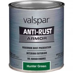 Valspar Anti-Rust Oil-Based Gloss Armor Rust Control Enamel, Hunter Green, 1 Qt.