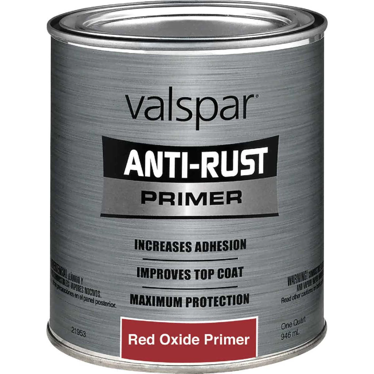 Valspar Anti Rust Primer, Red Oxide, 1 Qt. 3 Valspar Anti Rust Primer, Red Oxide, 1 Qt.