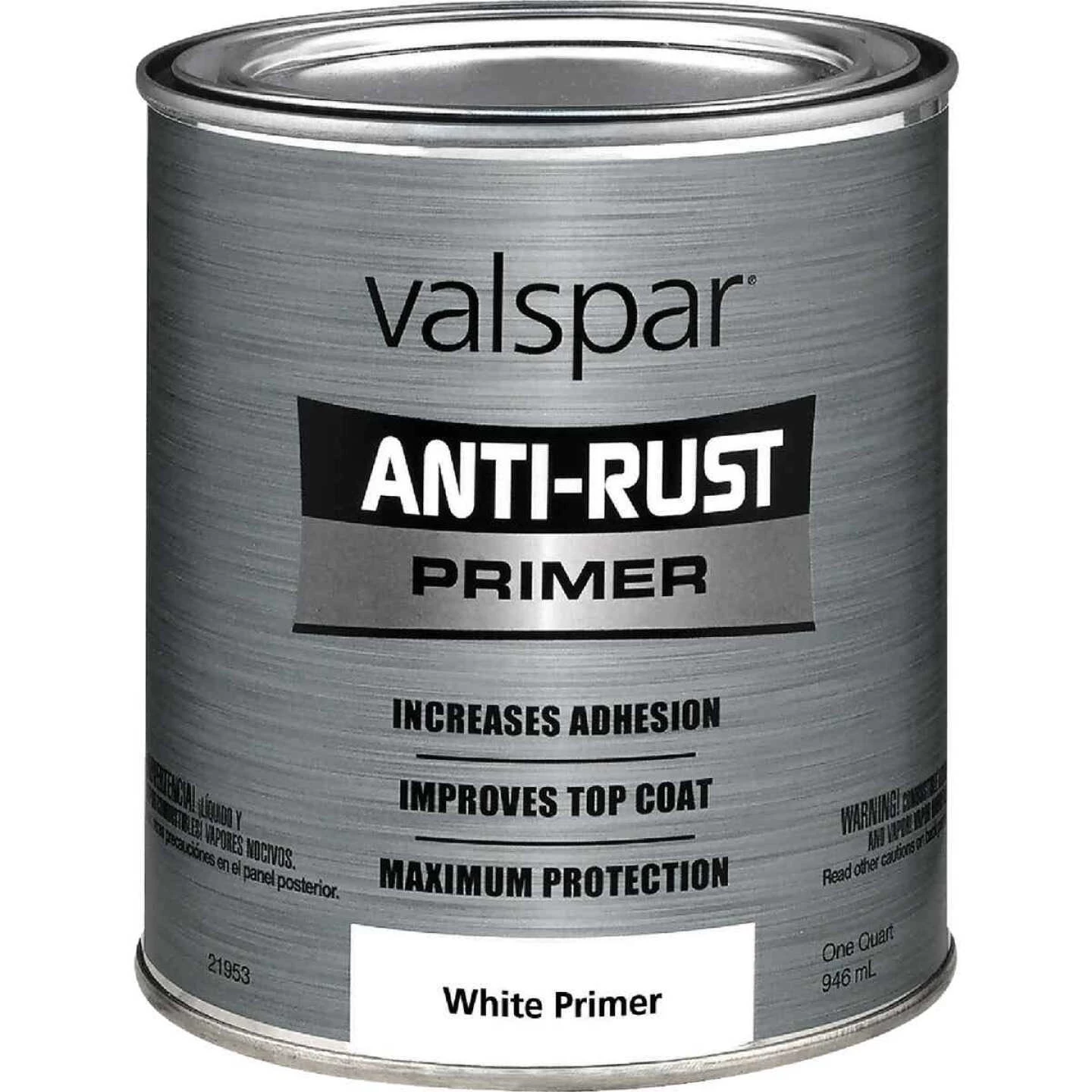 Valspar Anti Rust Primer, White, 1 Qt. 3 Valspar Anti Rust Primer, White, 1 Qt.