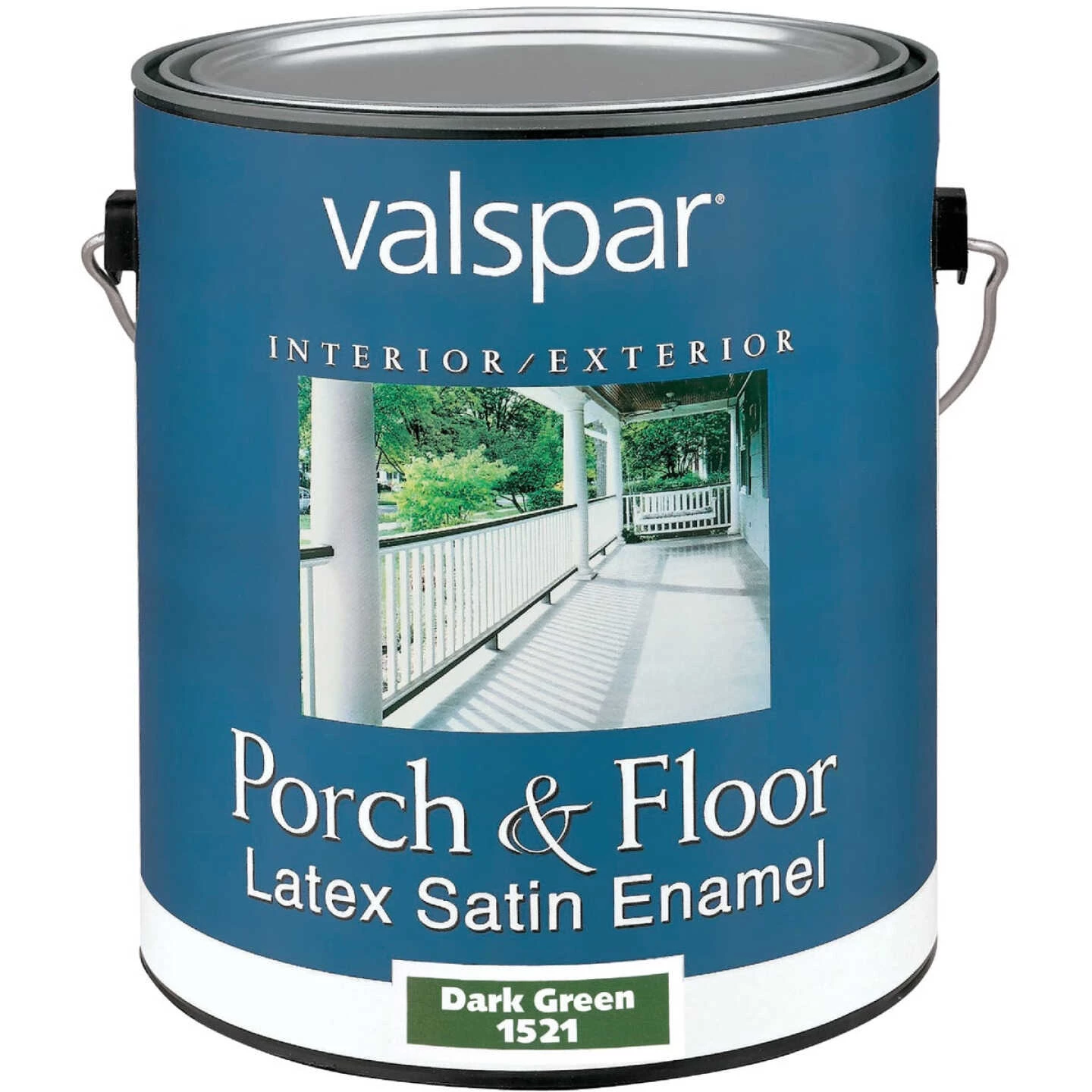 Valspar 1 Gal. Dark Green Self Priming Latex Satin Porch & Floor Enamel 3 Valspar 1 Gal. Dark Green Self Priming Latex Satin Porch & Floor Enamel