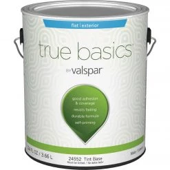 True Basics By Valspar Flat Exterior House Paint, 1 Gal., Tint Base