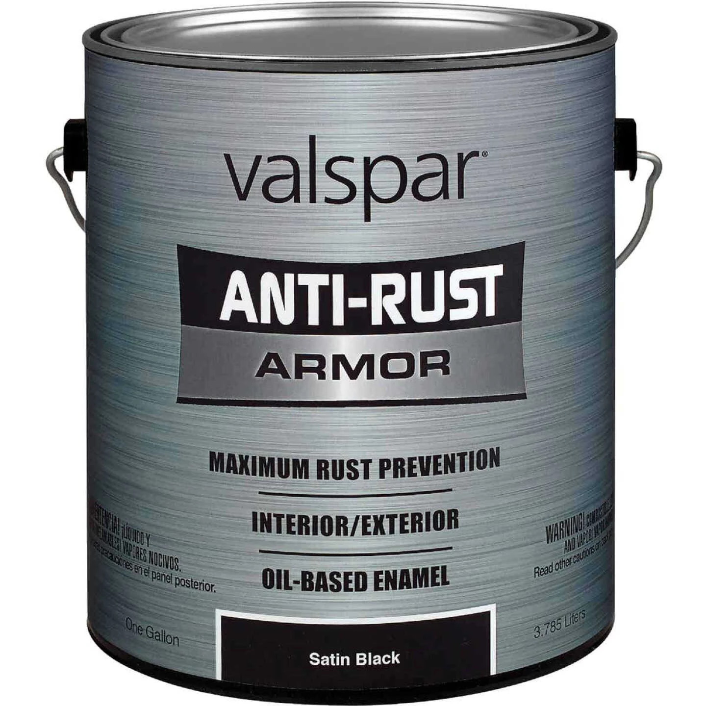 Valspar Anti-Rust Oil-Based Satin Armor Rust Control Enamel, Black, 1 Gal. 3 Valspar Anti-Rust Oil-Based Satin Armor Rust Control Enamel, Black, 1 Gal.
