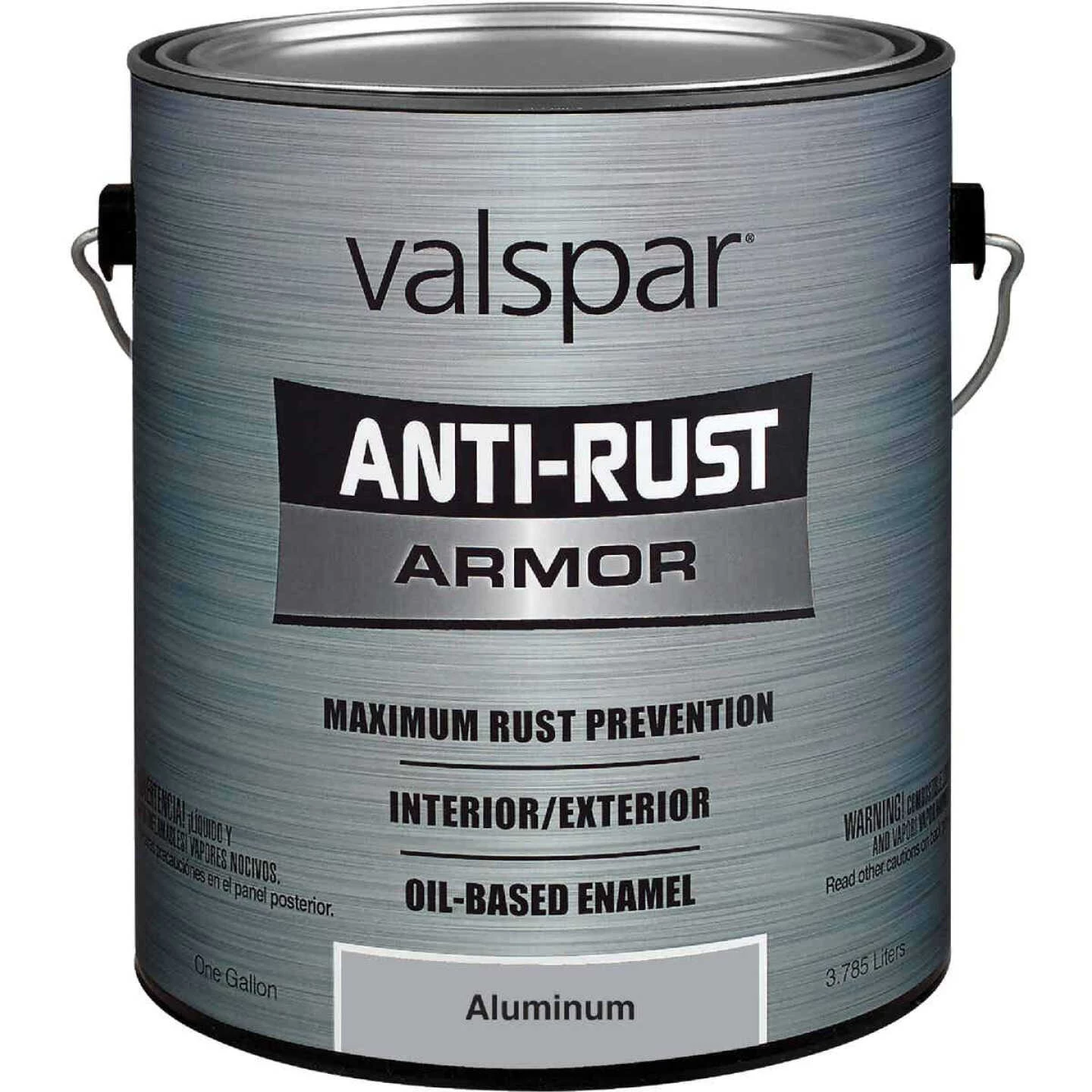 Valspar Anti-Rust Oil-Based Gloss Armor Rust Control Enamel, Aluminum, 1 Gal. 3 Valspar Anti-Rust Oil-Based Gloss Armor Rust Control Enamel, Aluminum, 1 Gal.