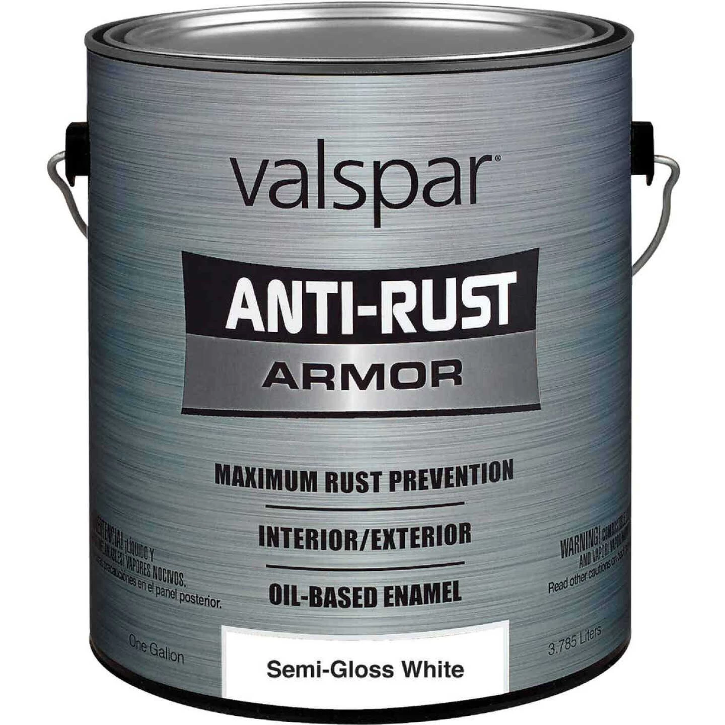Valspar Anti-Rust Oil-Based Semi-Gloss Armor Rust Control Enamel, White, 1 Gal. 3 Valspar Anti-Rust Oil-Based Semi-Gloss Armor Rust Control Enamel, White, 1 Gal.