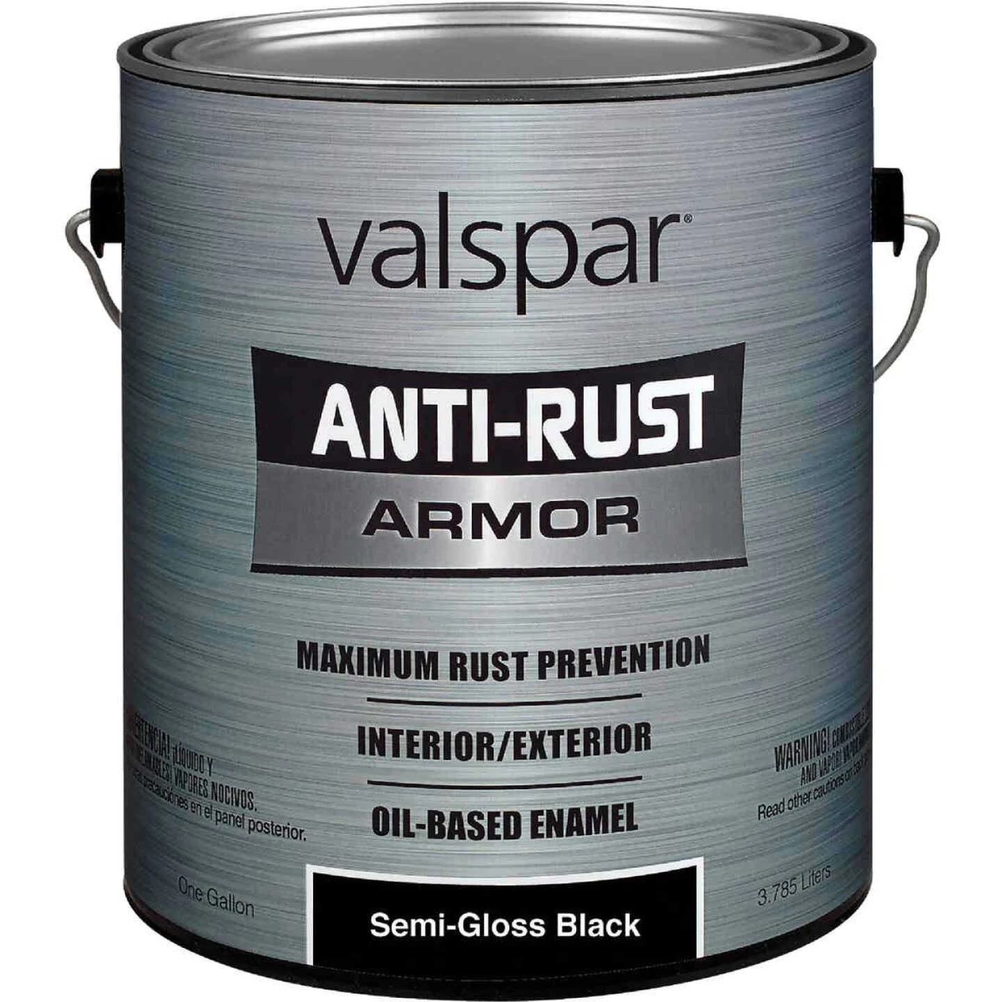 Valspar Anti-Rust Oil-Based Semi-Gloss Armor Rust Control Enamel, Black, 1 Gal. 3 Valspar Anti-Rust Oil-Based Semi-Gloss Armor Rust Control Enamel, Black, 1 Gal.