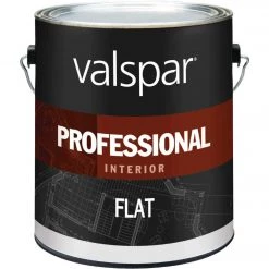 Valspar Professional Latex Flat Interior Wall Paint, High Hide White, 1 Gal.