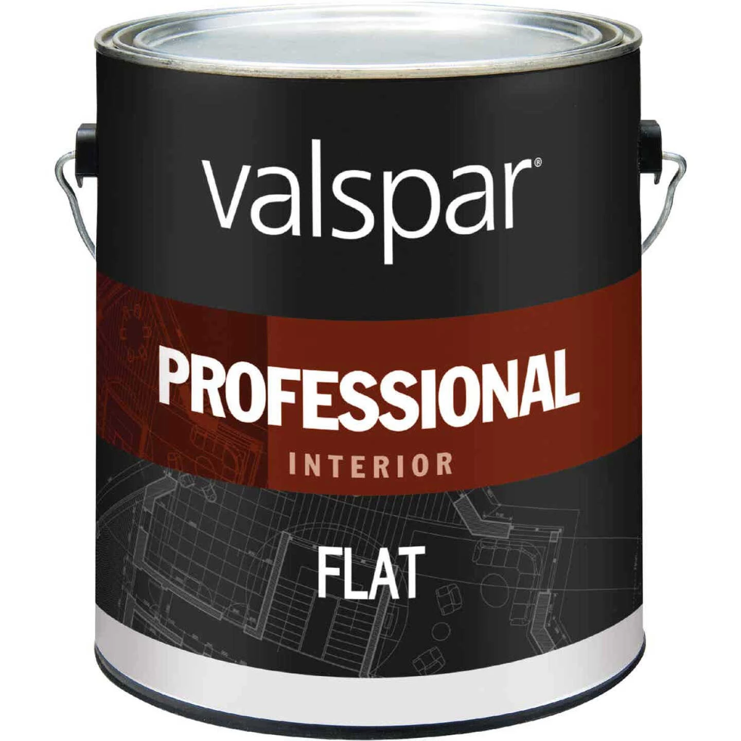 Valspar Professional Latex Flat Interior Wall Paint, High Hide White, 1 Gal. 3 Valspar Professional Latex Flat Interior Wall Paint, High Hide White, 1 Gal.