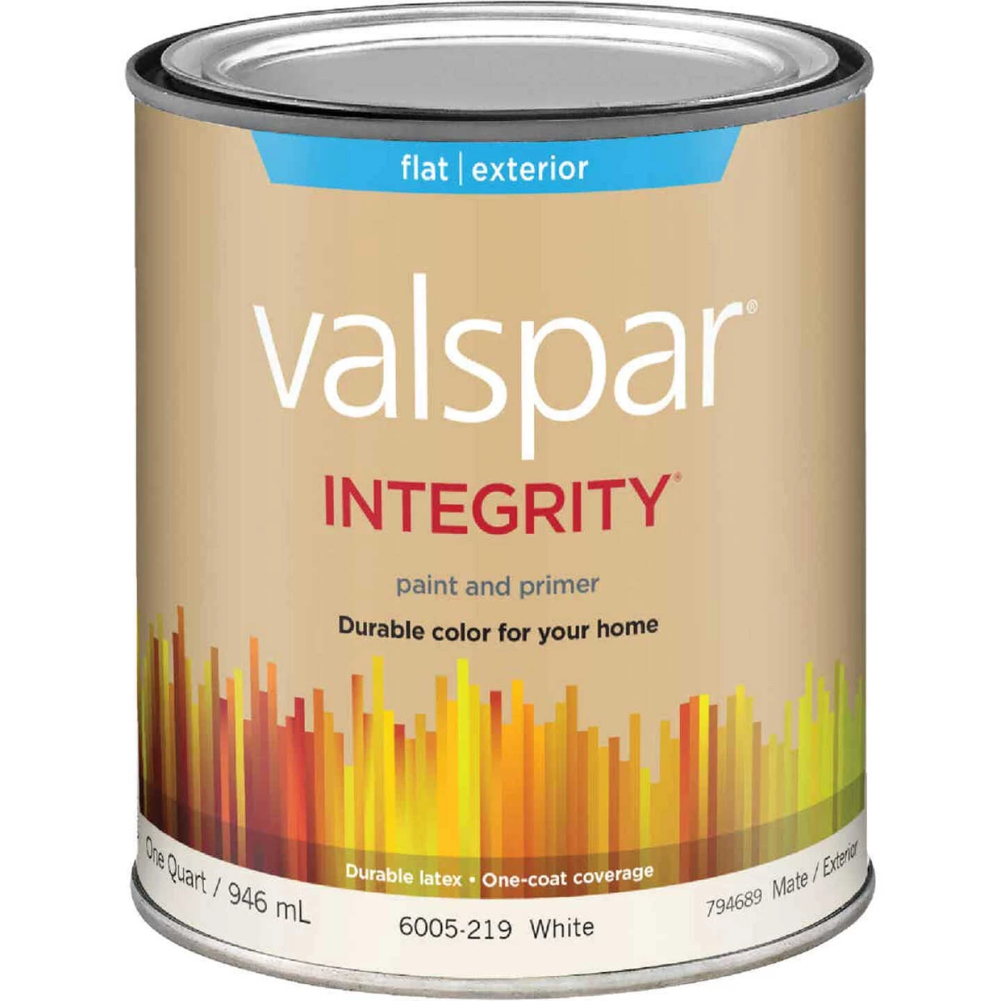Valspar Integrity Latex Paint And Primer Flat Exterior House Paint, White, 1 Qt. 3 Valspar Integrity Latex Paint And Primer Flat Exterior House Paint, White, 1 Qt.