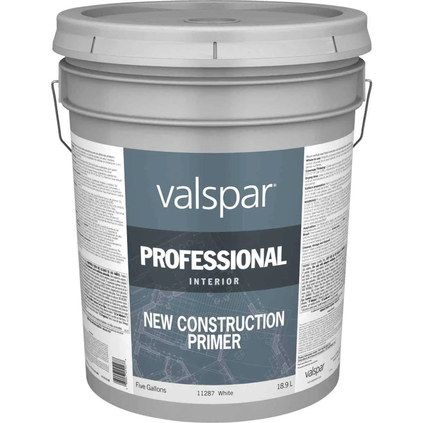 Valspar White Interior Primer, 5 Gal. 3 Valspar White Interior Primer, 5 Gal.