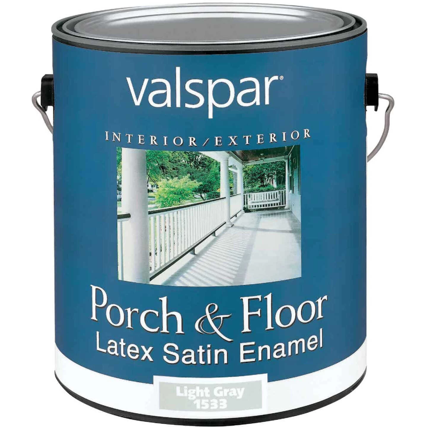 Valspar 1 Gal. Light Gray Self Priming Latex Satin Porch & Floor Enamel 3 Valspar 1 Gal. Light Gray Self Priming Latex Satin Porch & Floor Enamel